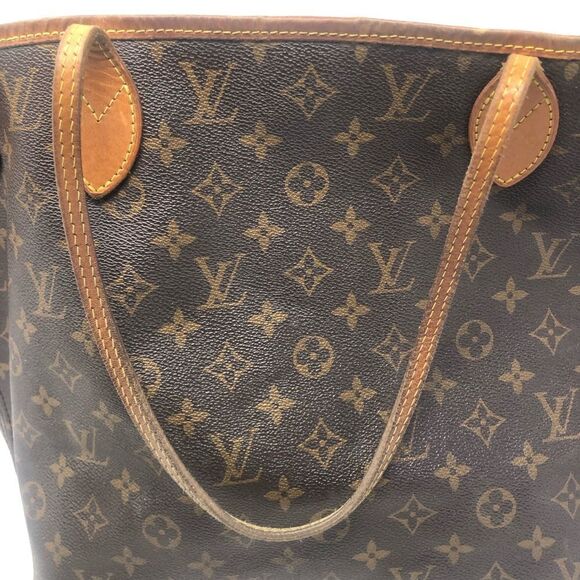LOUIS VUITTON | Neverfull MM Monogram LV Brown Tan Purse Handbag Bag AUTHENTIC!! - Picture 7 of 12